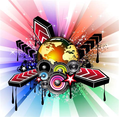 Global Musical Event Background Stock Vector Illustration Of Musical