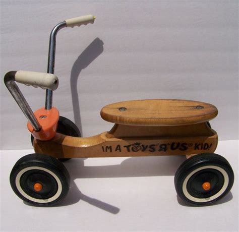 We use cookies to personalise content and ads, to provide social media features and to analyse our traffic. Vintage Toys R Us Kid Rare Maple Wood 4 Wheel Scooter Bike ...