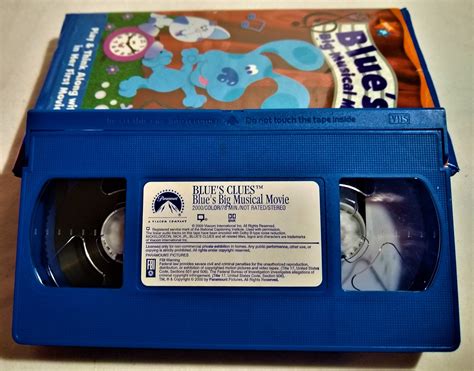 Blues Clues First Movie Big Musical Movie Vhs 2000 Viacom Vhs Tapes