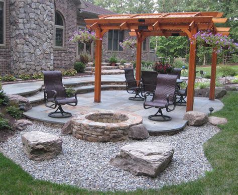 Building a backyard fire pit. Fire Pit - Traditional - Patio - DC Metro - by Poole's ...