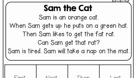 sequencing events in a story worksheets