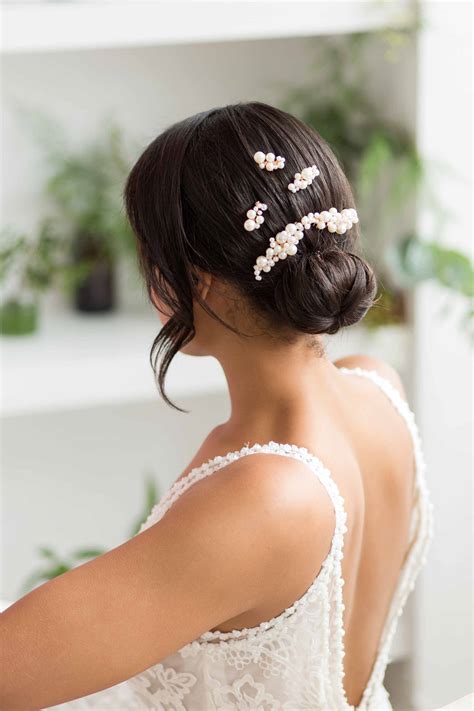Lorelei Pearl Wedding Hair Comb Set Victoria Millesime