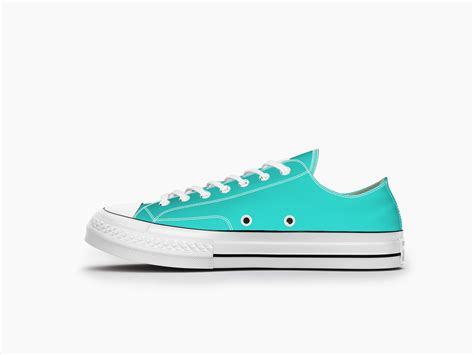 Converse All Stars Low Cyan 3d Model Cgtrader