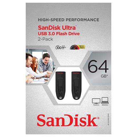 Sandisk Ultra 64gb Usb 30 Flash Drive 2 Pack