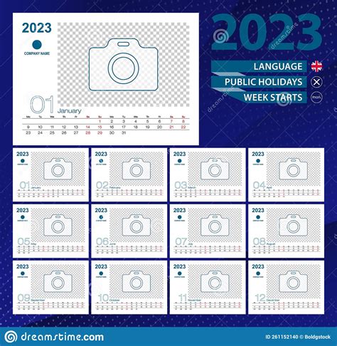 Calendar 2023 Template December 2023 Template Desk Calendar 2023 Year
