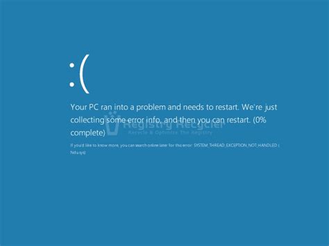 As said before, the blue screen means a stop error, so it means some part of your computer system stopped working. Fix Blue Screen of Death (BSOD) in Windows 8 - Part I ...
