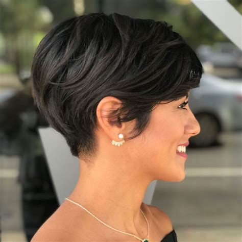 Sweet Feathered Pixie Bob Short Hairstyles For Thick Hair Thick Hair