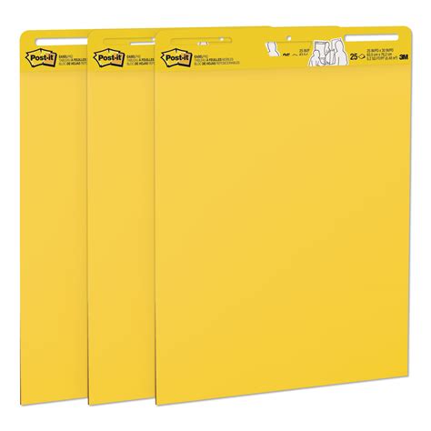 3m Self Stick Easel Pads 25 X 30 Bright Yellow 25 Sheets 3carton 559yw3pk Ebay