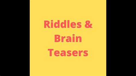 The Hardest Word Riddles Riddle 2 Riddles And Brain