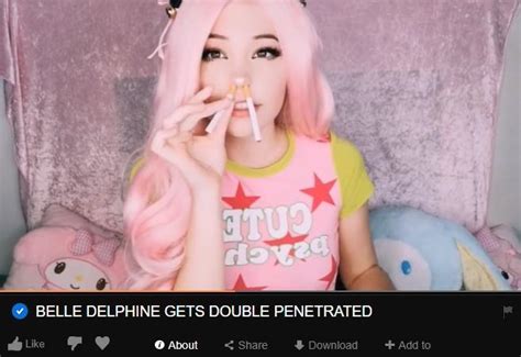 Belle Delphine Gets Double Penetrated Belle Delphines Pornhub Account Know Your Meme