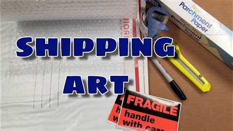 How To Ship Art Packaging Small Paintings And Art For Shipping Youtube