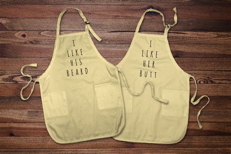 Matching Aprons For Couples Funny Couple T Anniversary Etsy