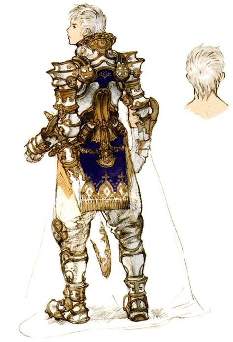 Prince Rasler Concept Backside Final Fantasy Xii Character Art