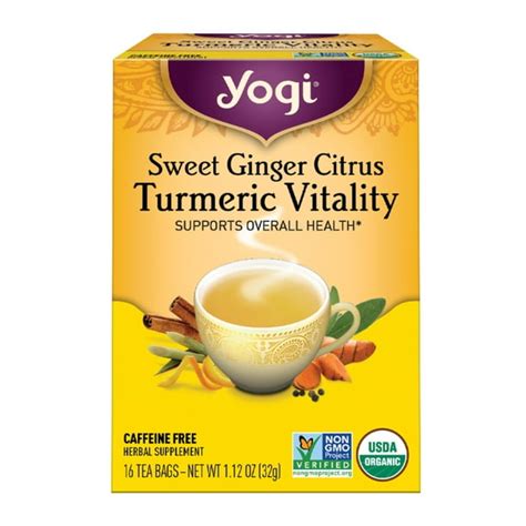 Yogi Tea Yogi Sweet Ginger Citrus Turmeric Vitlty