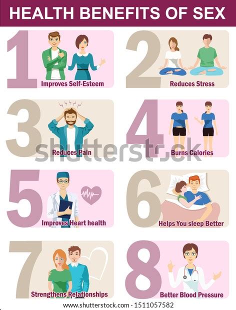 Health Benefits Sex Infographics Included Graphic Stock Vector Royalty