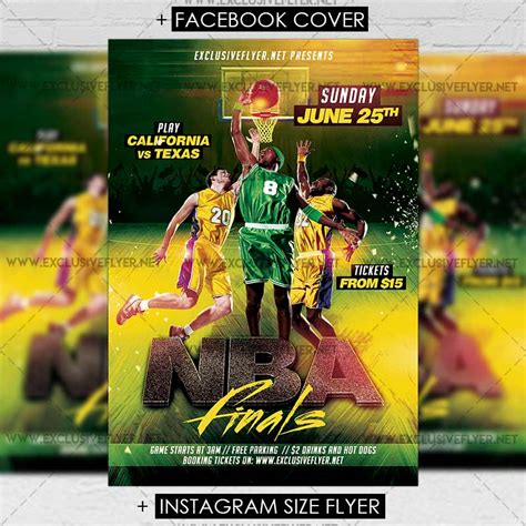 Nba Finals Premium A5 Flyer Template Exclsiveflyer Free And