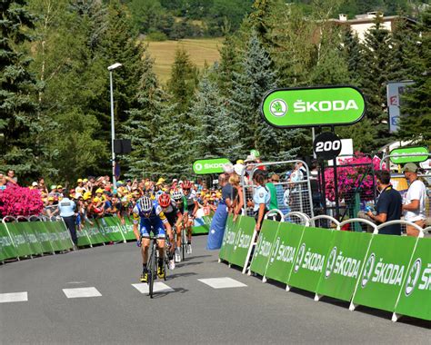 Finish Of The Stage In Serre Chevalier Tour De France