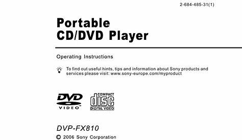 Sony DVP-FX810 User Manual | 56 pages | Original mode