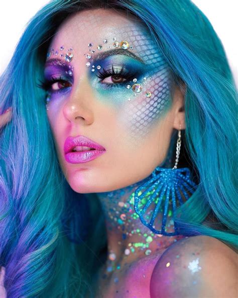 Festival Wear ️ On Instagram “how Pretty Is This Mermaid Makeup 💙