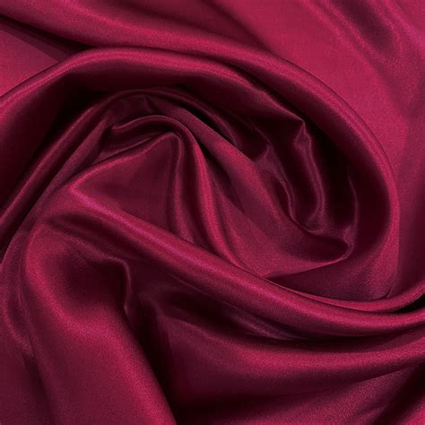 Dark Fuchsia Satin Fabric 100 Silk — Tissus En Ligne