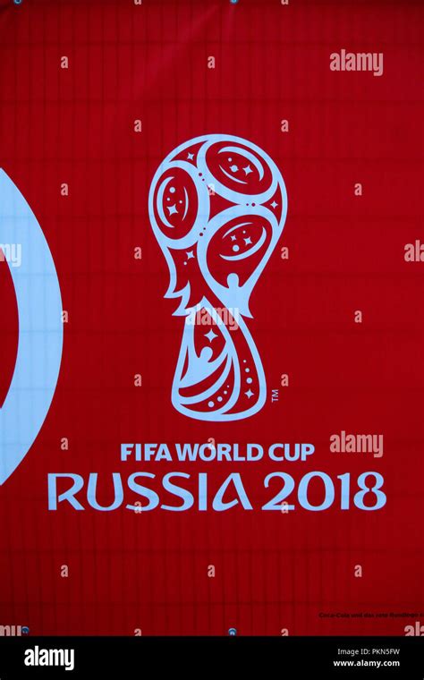 das offizielle logo der fussball championships fifa wm russland 2018 berlin nur fuer