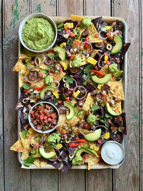 Nacho Platter With Guacamole Pico De Gallo Zimmy S Nook