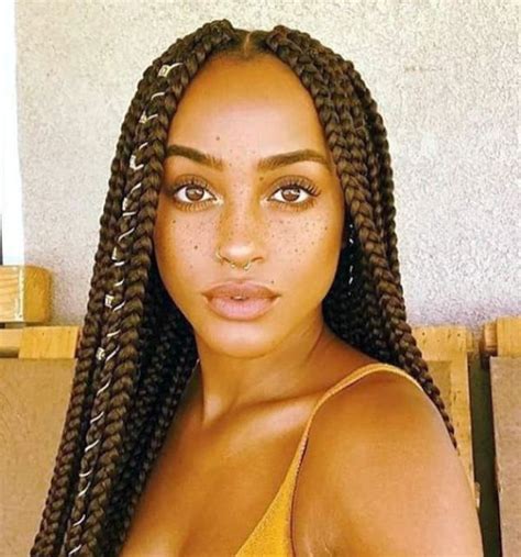Easy Box Braids For Busy Dark Women Poetic Justice Braids Curly