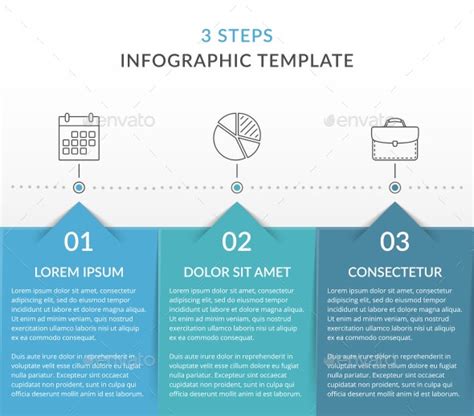 3 Steps Infographic Template Infographics Graphicriver