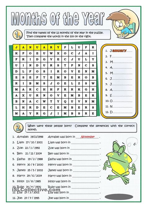 The Months Of The Year Educacion Ingles Taller De Ingles Material