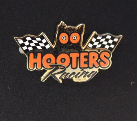 Hooters Restaurant 2 Racing Checker Flags With Hootie Lapel Pin Car Race Ebay
