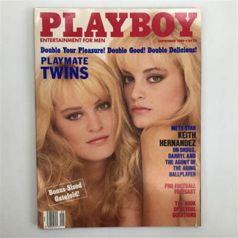 Playboy Magazine September Playmates Karin And Mirjam Van Breeschooten Ebay