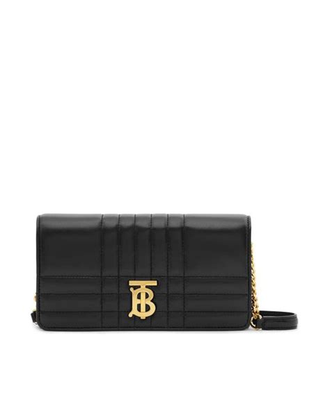 Burberry Ls Lola Chain Wallet Qxc In Black Lyst