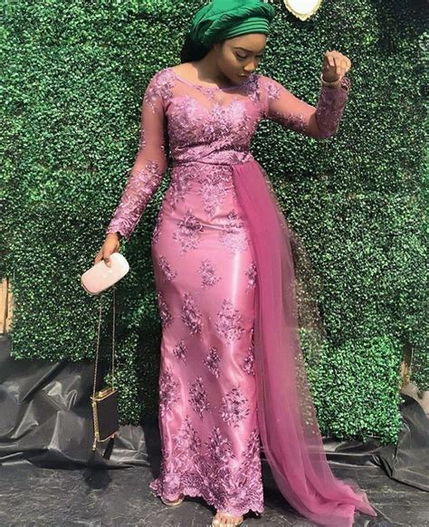 Latest Aso Ebi Styles 2019 Nigerian Lace Dress Lace Gown Styles