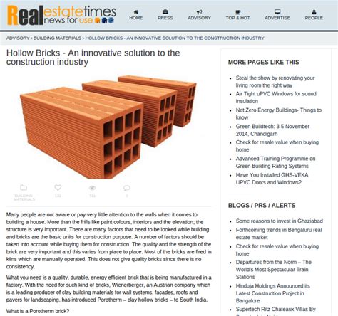 Hollow Bricks An Innovative Solution To The Construction Industry