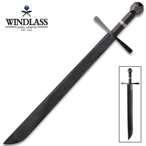 Battlecry Hattin Falchion Sword With Scabbard 1065