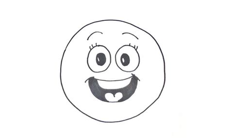 How To Draw A Happy Emoji My How To Draw