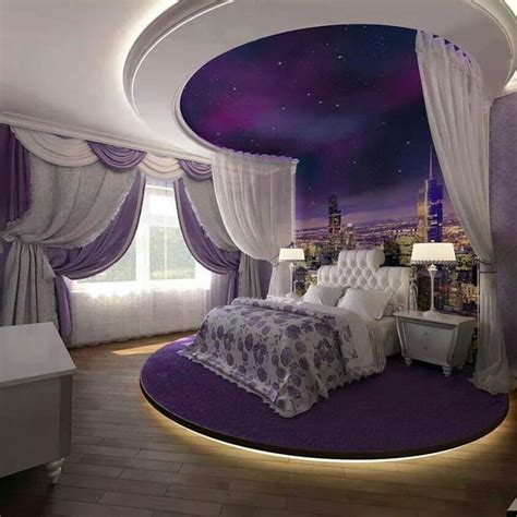 i love this purple and white master bedroom ☺ purple bedroom design luxurious bedrooms