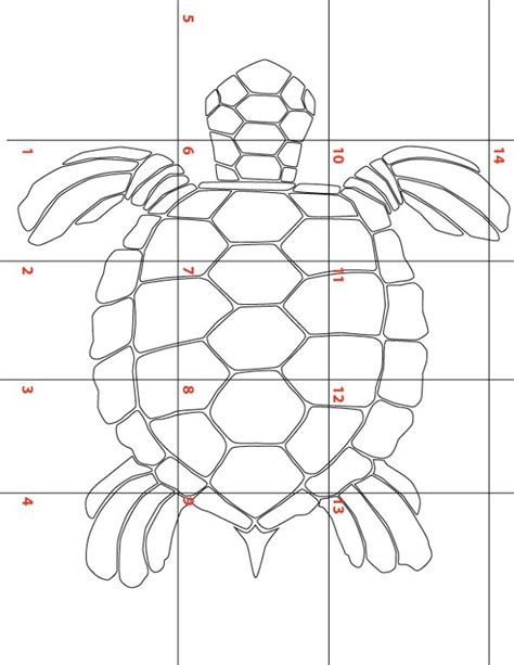 Large Sea Turtle Template For Applique By Ktbmomma Craftsy Turtle