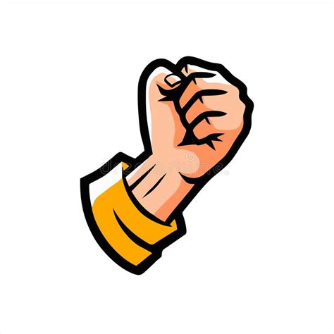 Fist Icon Isolated On White Background Fist Icon In Trendy Design