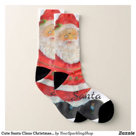 Cute Santa Claus Christmas Socks Christmas Socks Santa