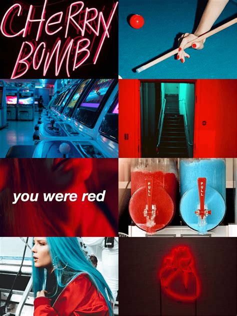 Photo collage in r ed and black blue aesthetic background it was all a dream after exit neon signs in 2020 red. Neon Red Aesthetic Laptop Background / Pin On Backgrounds For Phone / Neon sign neon lights ...