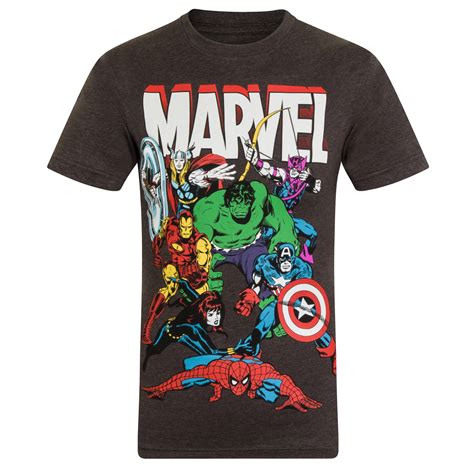 marvel comics official t mens character t shirt iron man thor ebay