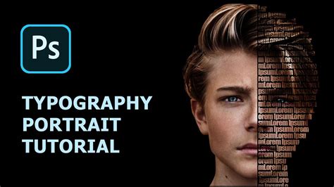 Photoshop Tutorial Typography Portrait Youtube