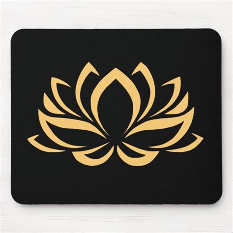 Japanese Lotus Flower Blossom Mouse Pad