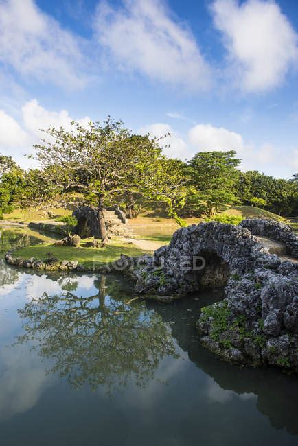 Japan Okinawa Shikina En Garden — Ruhe Seen Stock Photo 281265288