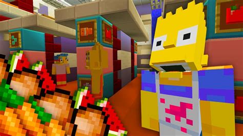 Bart Simpson Gets A New Job The Simpsons Minecraft