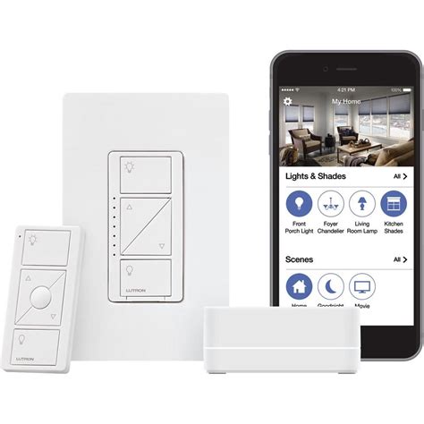 Lutron Caseta Wireless Smart Lighting Dimmer Switch Starter Kit P Bdg