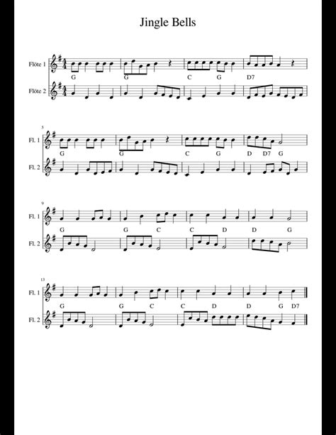 In order to continue download or access full sheet music of jingle bells flute and piano you need to signup. Jingle Bells (easy Duett, two Flutes) sheet music for Flute download free in PDF or MIDI