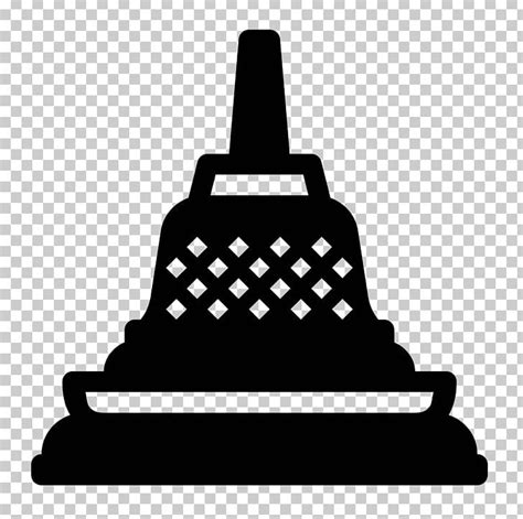 Borobudur Lotus Temple Computer Icons Stupa Png Clipart Black And