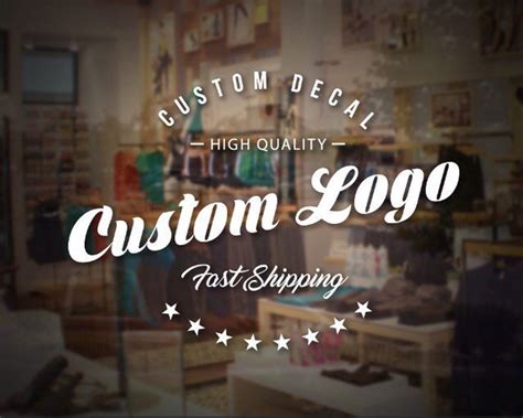 Custom Logo Decal Store Decals